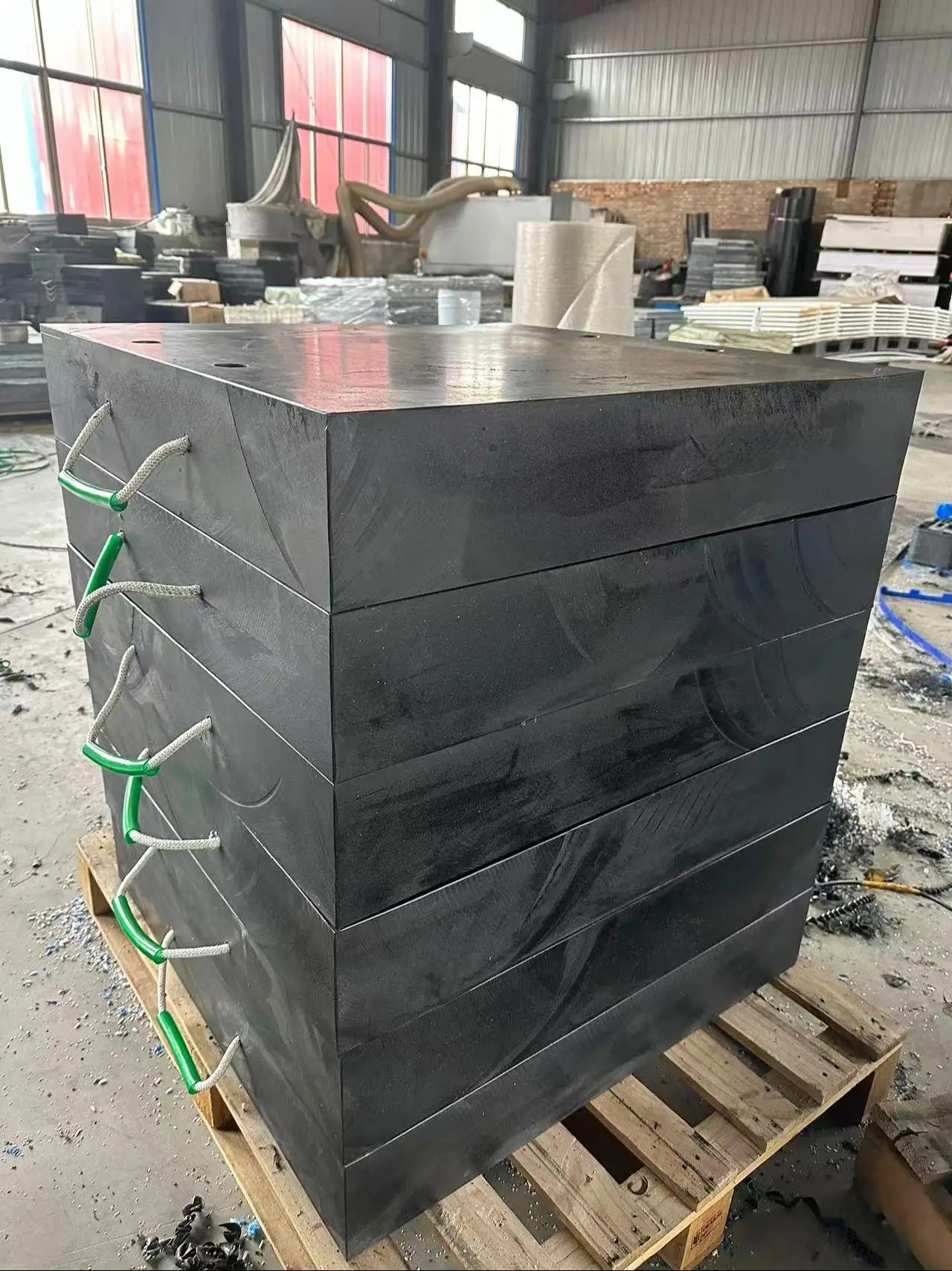 UHMWPE mining liner installed in mining chute